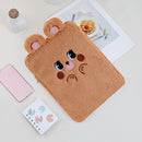 11 inch 10.5 inch 10.2 inch Cute Bear Plush Laptop Cover Organizer Tablet Sle