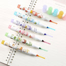 Stationery Graffiti Highlighter Pen Set Eye Care Color Pen Key Points Markers
