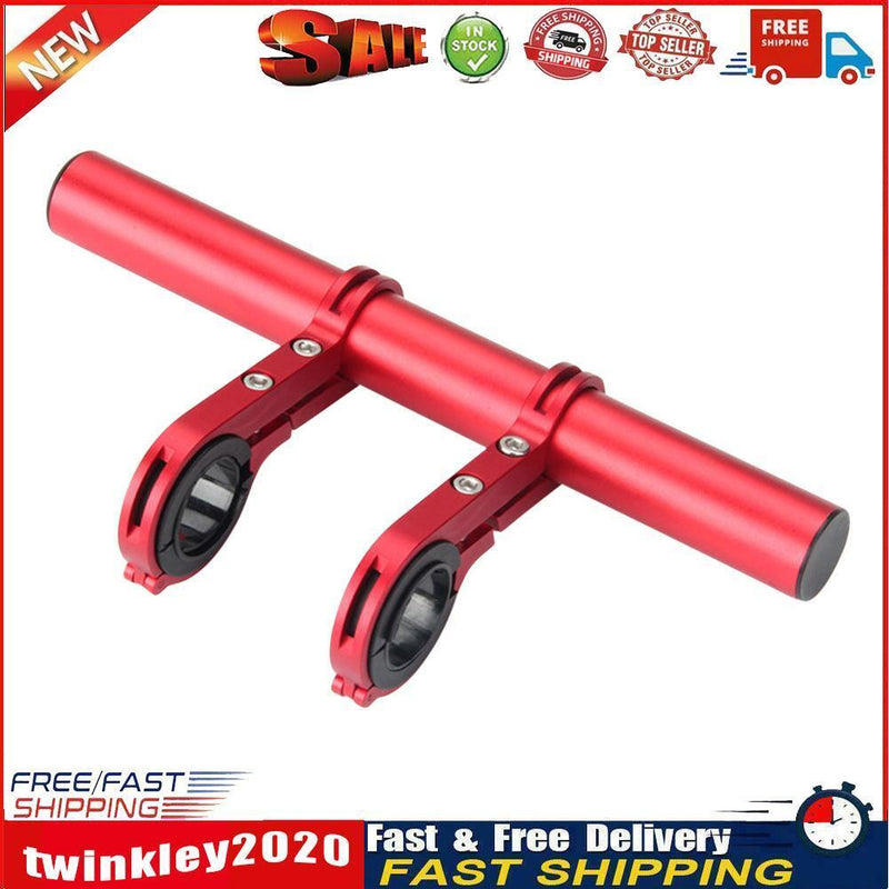 30cm MTB Bike Handlebar Extender Double Clamp Bracket Support Rack (Red) Newly