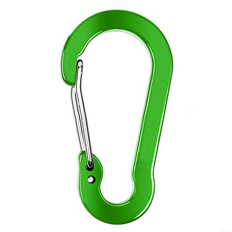 #A 6pcs Outdoor Camping Carabiner Clips Hiking Mountaineering Buckle Gadgets