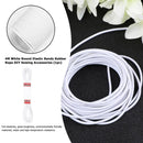 4M White Round Elastic Bands Rubber Rope DIY Sewing Accessories (1pc)