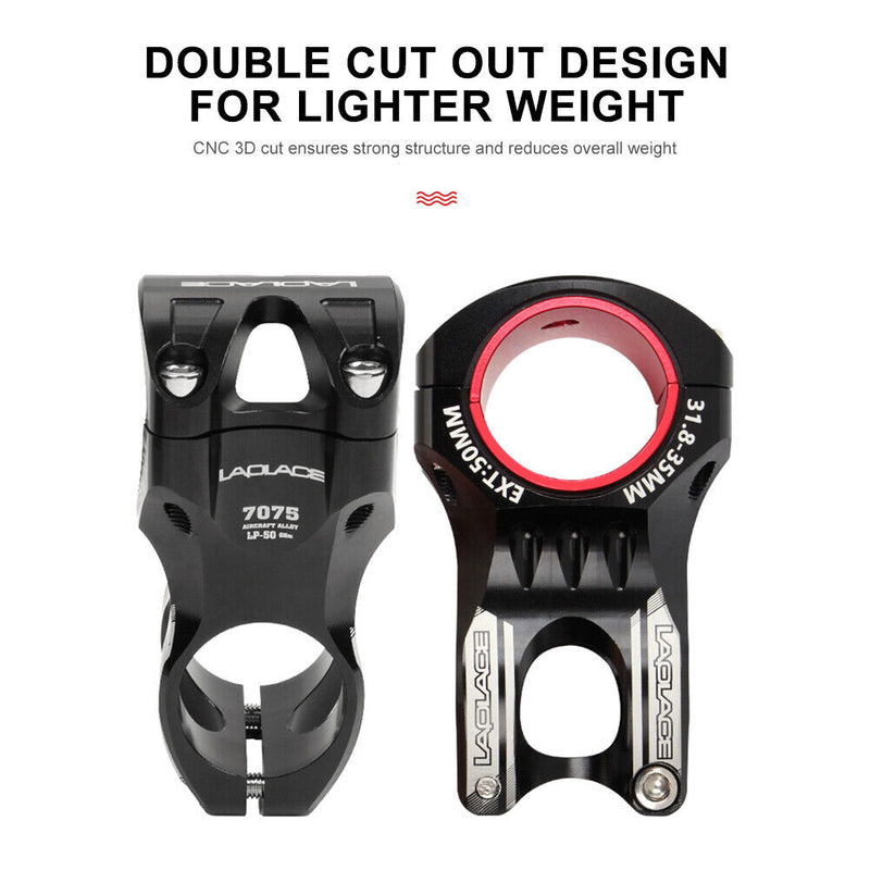 LAPLACE LP50 CNC 50mm Stem Aluminum Alloy Mountain Bike 31.8mm Handleable Stem