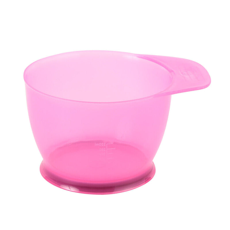 5pcs Hair Dye Bowl +3 Brushes + 1 Ear Shield Combo Set Coloring Tint (Pink)