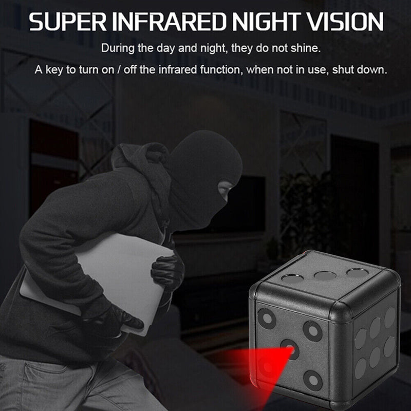 SQ16 Dice Shape Mini Camera 1080P Full HD Motion Detection Camera (Black) Newly