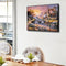 Sunset village 50x40cm Oil Paint By Numbers Picture DIY Painting