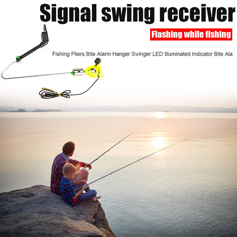 Fishing Swing Bite Alarm Hanger LED Indicator Sea Fishing Tackle Accessorie