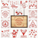 Craft Stamp Merry Christmas Scrapbooking Painting Template Layering Stencils