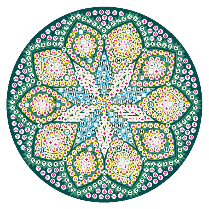 DIY Diamond Painting Mandala Round Coaster Cup Table Placemat (AA1059-3)