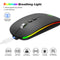 HXSJ M103FG 1600DPI Bluetooth-Compatible 5.1+2.4G Wireless Mouse Set (Dual)