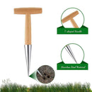 Wood & Steel Garden Dibber Planting Bulb Flower Root Depth 2022 Planter C2L7