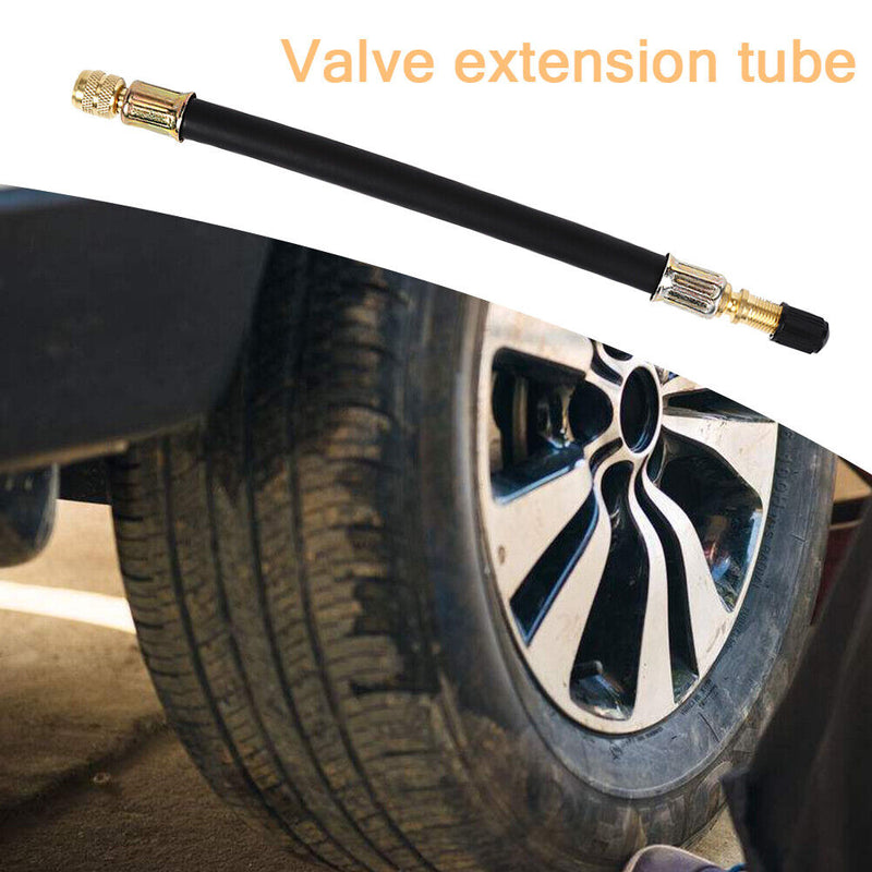 210mm Flexible Rubber Tire Valve Extension Tyre Valve Stem Extender with Ca