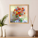 Rhinestone Diamond Painting DIY Flowers Vase Mosaic Picture Craft Wall Poster