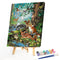 Riverside Deer Fox Partial Oil Paint By Numbers DIY Handpainted on Canvas Arts