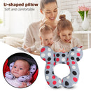 Cute Baby Head Protector Pillow Kid Toddler Prevent Injured Pad (Red Black)