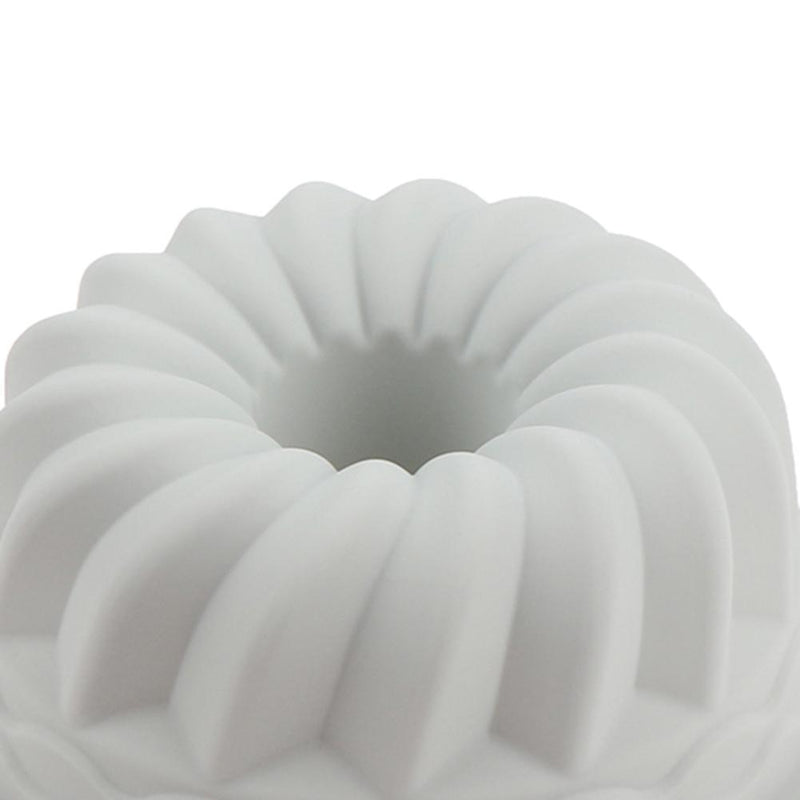 Silicone Cake Molds 6 inch Round Spiral Savoirin Pan Baking Tray (Blue A)