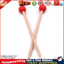 1 Pair Tongue Drum Mallet Marimba Percussion Instrument Drumstick (Red) Newly
