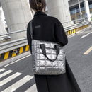 Embroidery Thread Latex Crossbody Tote Bag Female Trending Shopping Handbag