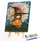 Hand Painted Little Witch Paint By Number DIY Frameless Oil Picture Home Decor