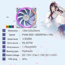 Yeston ZEAGINAL ARGB CPU Cooling Cooler Fan 4Pin PWM PC Case Heatsink Radiator