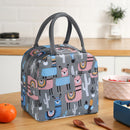 Cooler Lunch Box Portable Insulated Oxford Thermal Food Picnic Bags (Gray) Newly