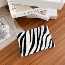 Plush Animal Pattern Women Coin Purse Girl Wallet Card Handbag (Zebra)