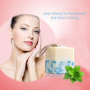 Anti Fungus Handmade Soap Bath Whitening Soap Shampoo Wedding Gifts (Blue)