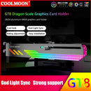COOLMOON GT8 Horizontal GPU Support Video Card Stand GPU Holder (White)