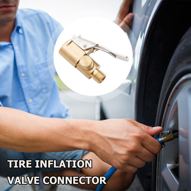 Portable Air Pump Valve Connector Brass Car Tires Accessories for Compressor