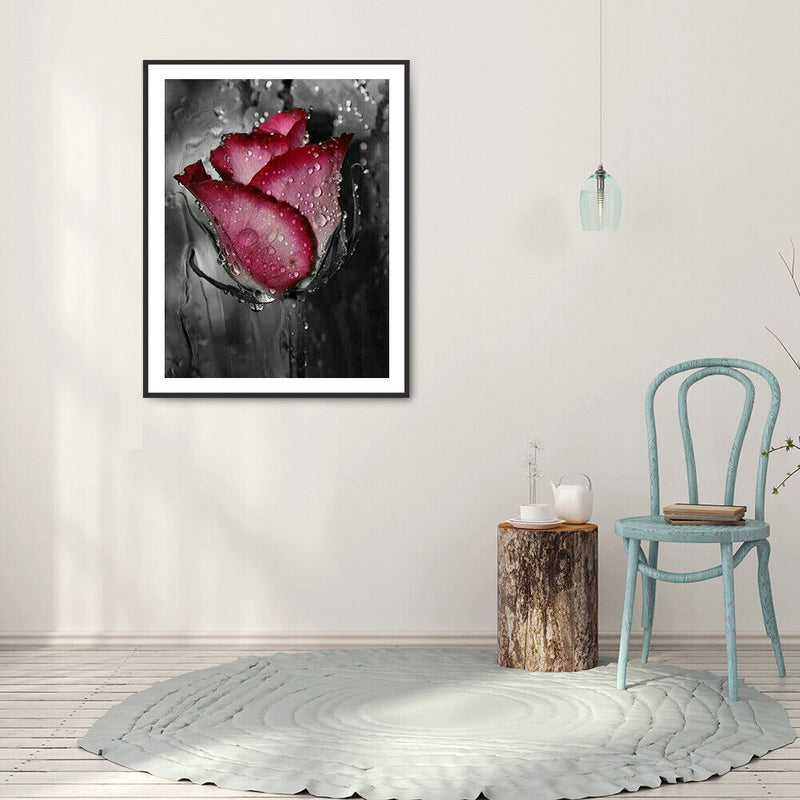 5D DIY Diamond Painting Valentines Day Rose Full Round Drill Picture Women Gifts