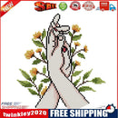 14CT Partial Cross Stitch Hands Together Stamped DIY Embroidery Kits Crafts