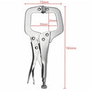 Carbon Steel Woodworking Welding C-Shaped Clamps Flat Locking Grip Pliers