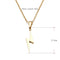Women Jewelry Necklace Choker Long Chain Stainless Steel Lightning Pendant