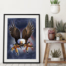 Full Square Drill Diamond Painting 5D Kit DIY Fierce Eagle Drawing Bedroom Decor