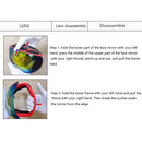 Ski Goggles Anti-Fog Snowboard UV Protection Sports Glasses (Red Lens) Newly