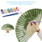 Bamboo Forest Birds Oil Paint Folding Fan By Number DIY Digital Oil Painting Fan