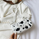 Fashion Underarm Handbag Animal Pattern Lady Transparent Chain Shoulder Tote Bag