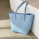 Women Woven Summer Straw Handbag Large Handmade Rattan Shoulder Shopping Bags
