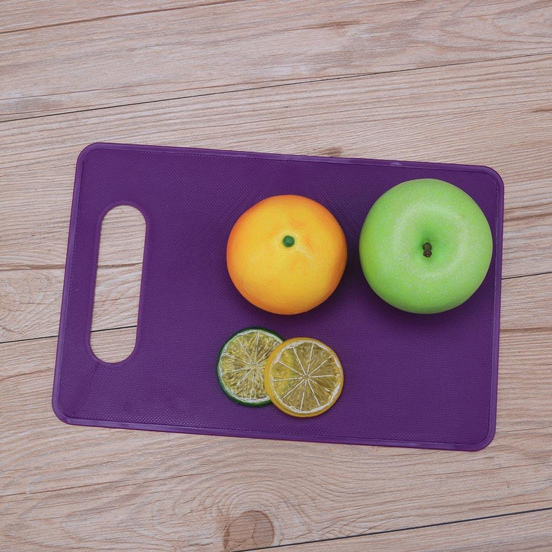10pcs Plastic Non Slip Anti Bacterium Cutting Board Chopping Block(Purple)