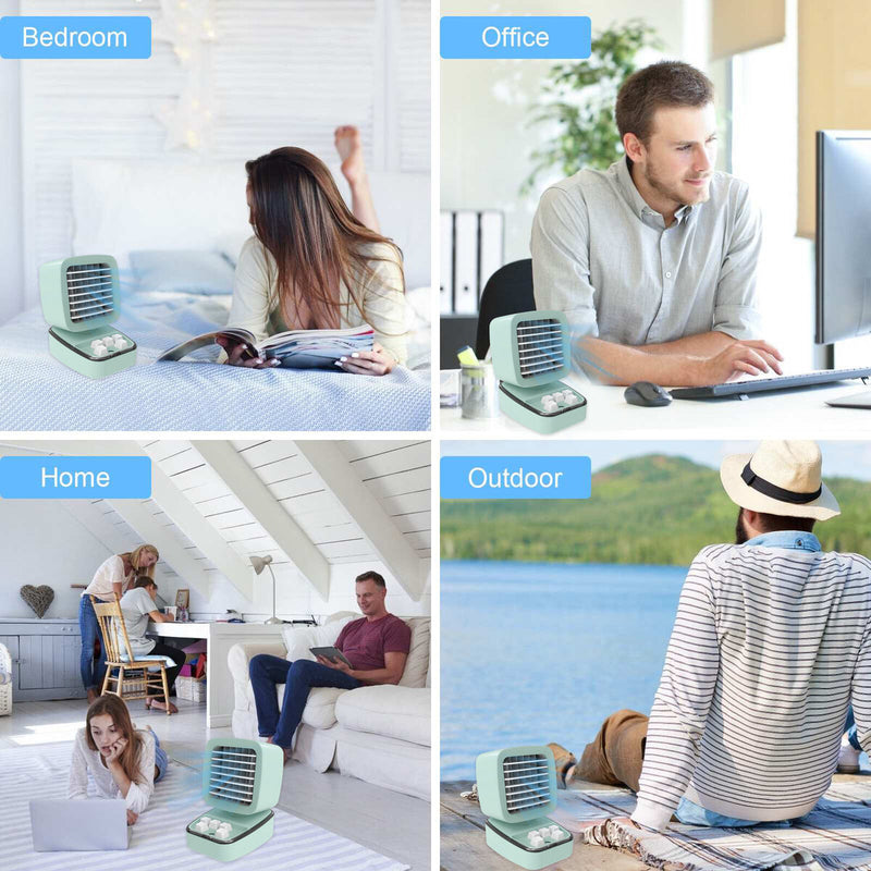 #A USB Air Cooler - Water Cooled Air Conditioner Fan Humidifier for Home Office