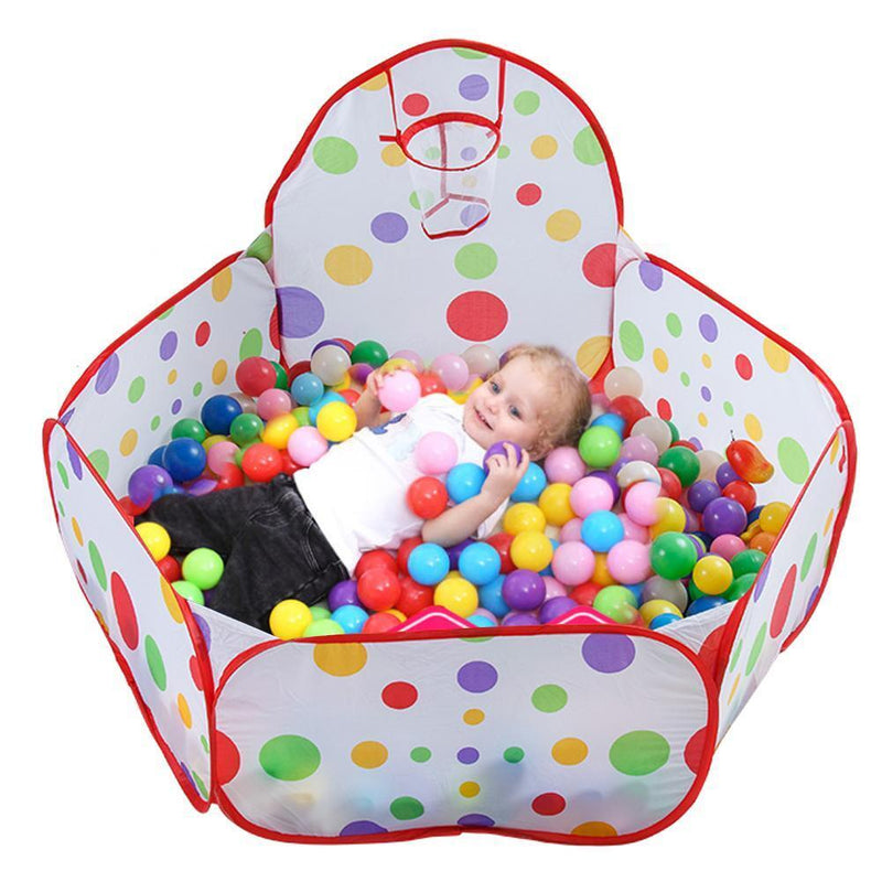 Baby Children Kids Outdoor Indoor Playing House Tent Pool+25pcs Ocean Balls