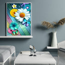 Diamond Painting DIY Daisy Butterfly Full Round Drill Rhinestone Picture
