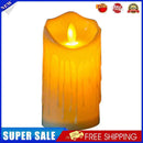 Flameless LED Tealight Flickering Wedding Home Party Candles Light (5x11cm)