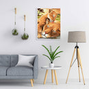 Lion Cub and Mother Diamond Painting Kits Full Round Drill Wall Decor Art C