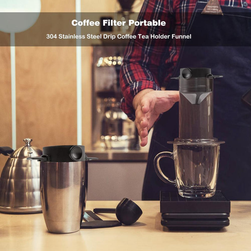 350ml Stainless Steel Vacuum Flask Handle Lid Portable Water Cup (Red)