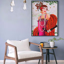 Special Shaped Diamond Painting Partial Drill Noble Lady DIY Picture (Y018)