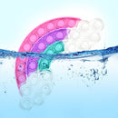 Rainbow Cloud Push Bubble Sensory Toys Portable Anti-stress Squeeze Toys Newly