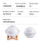 Desktop Decor Air Humidifier LED Night Light Moonlight 2 In 1 Air Purify