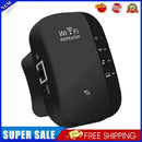 Long Range Wireless WiFi Repeater 300Mbps Signal Amplifier (Black EU Plug)