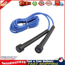 Workout Sport Adjustable Skipping Rope Fitness PVC Jumping Rope (Blue) Newly