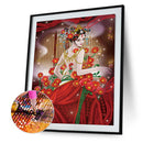 Chinese Style Beauty 5D Diamond Painting Partial Special Shaped Drill (K055)